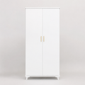 Nova Luxe 2-Door Wardrobe – Modern Storage Cabinet in White & Black