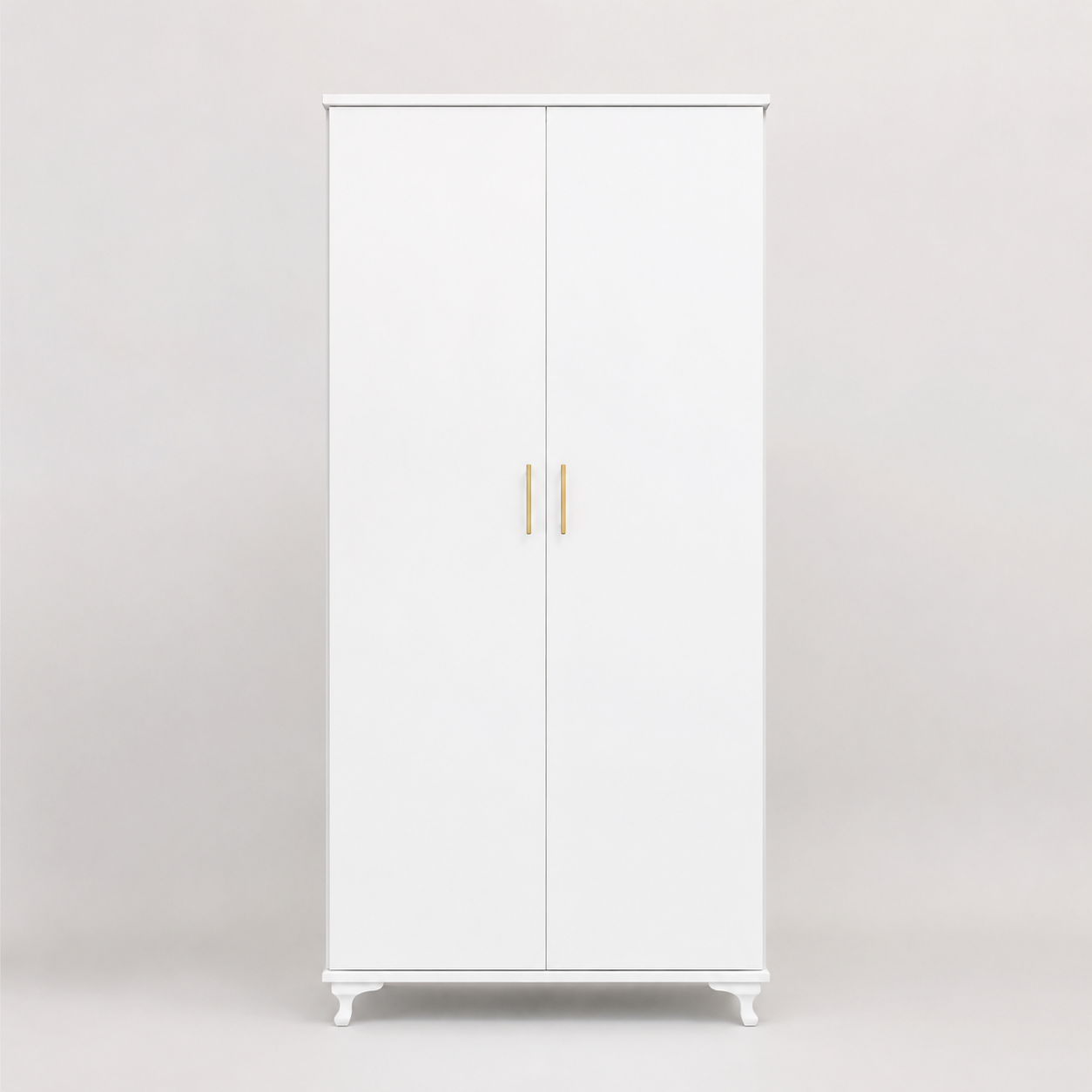 Nova Luxe 2-Door Wardrobe – Modern Storage Cabinet in White & Black