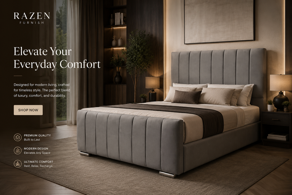 Amazing Comfy Pannel Bed With Mattress Complete Package